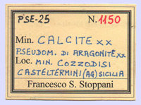 Calcite on Aragonite and Sulfur