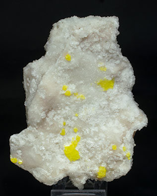 Calcite on Aragonite and Sulfur. Rear