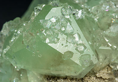 Datolite with Fluorapophyllite-(K) and Garnet. 