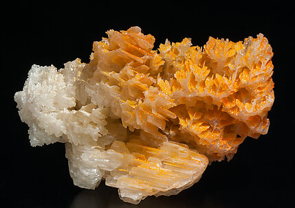 Chromium-rich Mimetite on Cerussite.