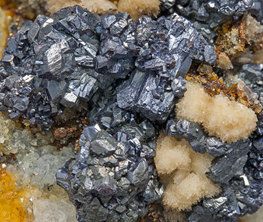 Pyrargyrite with Calcite and Quartz. 