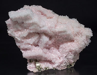 Rhodochrosite with Quartz and Pyrite. 