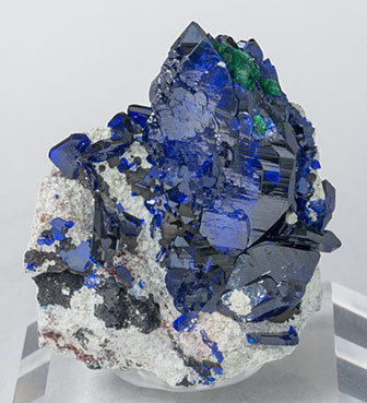 Azurite with Malachite. 