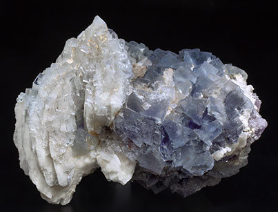 Fluorite with Baryte and Quartz. 