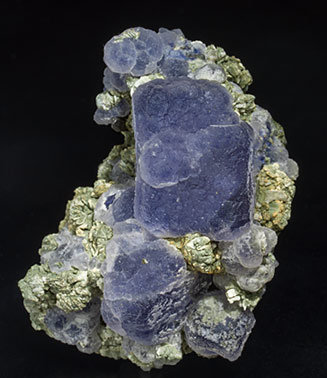 Fluorite with Muscovite. 