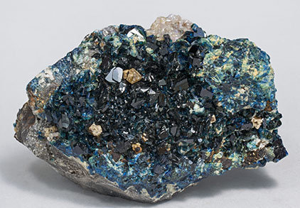 Lazulite with Fluorapatite and Siderite.