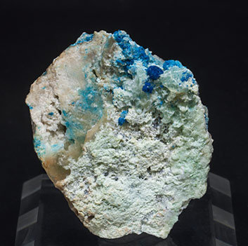 Boleite with Paratacamite and Gypsum.