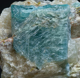 Grandidierite with Quartz and Mica. 