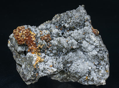 Hutchinsonite with Orpiment and Quartz.