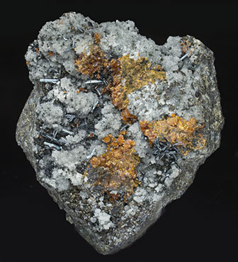 Hutchinsonite with Orpiment and Quartz. 