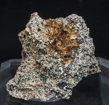 Yuanfuliite with Hematite and Calcite.