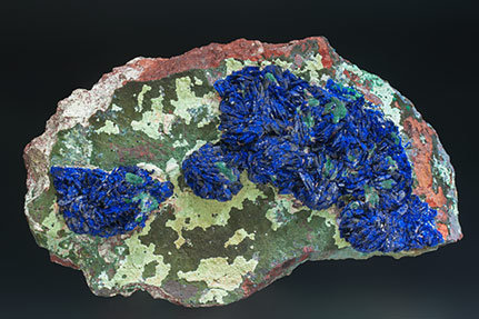 Azurite with Malachite.