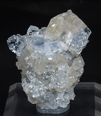 Fluorite with Calcite. 