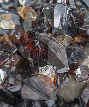 Sphalerite with Calcite and Dolomite. 