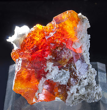 Sphalerite with Dolomite. Light behind