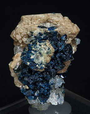 Whiteite-(CaMnMg) with Lazulite and Quartz. Rear