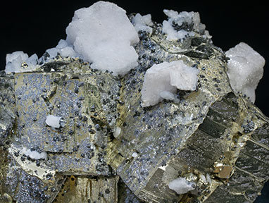 Pyrite with Dolomite and Sphalerite. 