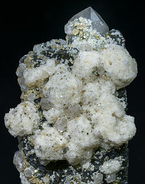 Fluorite with Quartz, Siderite and Chlorite. 