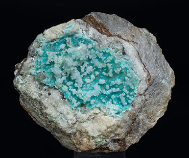 Hemimorphite with Aurichalcite and Quartz.