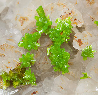 Pyromorphite with Quartz. 