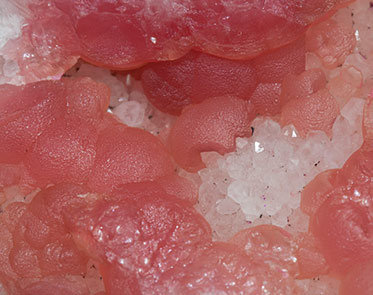 Rhodochrosite with Quartz and Alabandite. 