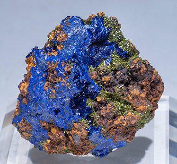 Olivenite and Azurite.