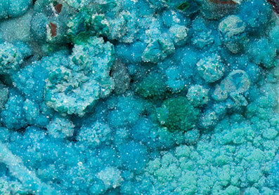 Chrysocolla with Quartz. 