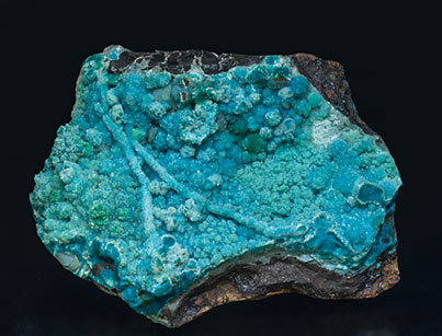 Chrysocolla with Quartz. 