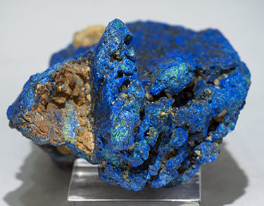 Chalcostibite with Azurite. Top