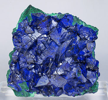 Azurite with Malachite. 