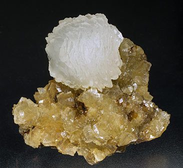 Calcite with Pyrite.