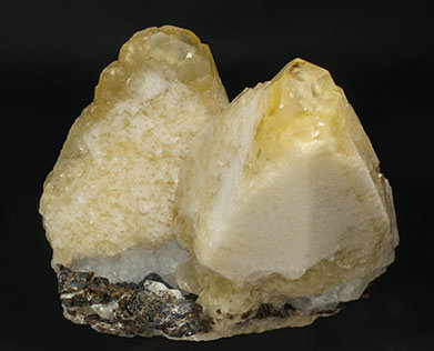 Calcite with Sphalerite. Rear