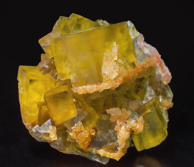 Fluorite with Quartz. 