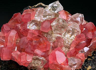 Rhodochrosite with Quartz. 