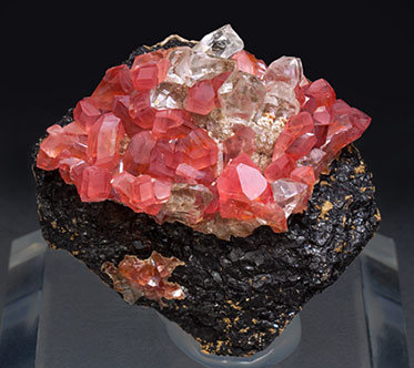 Rhodochrosite with Quartz.