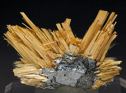 Rutile with Hematite. Rear