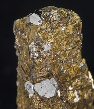 Sperrylite with Chalcopyrite. 