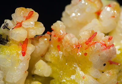 Cerussite with Crocoite. 