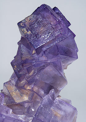 Fluorite with Baryte and Stibnite. 