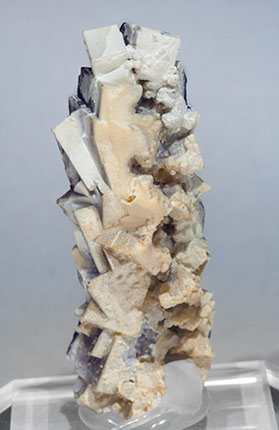 Fluorite with Baryte. Rear