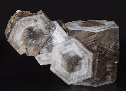 Calcite with inclusions. Front