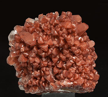 Calcite with iron oxide inclusions. Rear