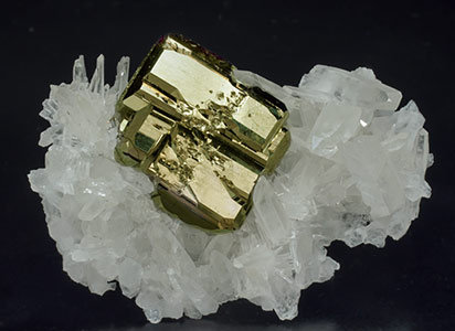 Pyrite with Quartz.