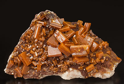 Wulfenite with Calcite.