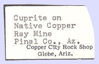 Copper with Cuprite