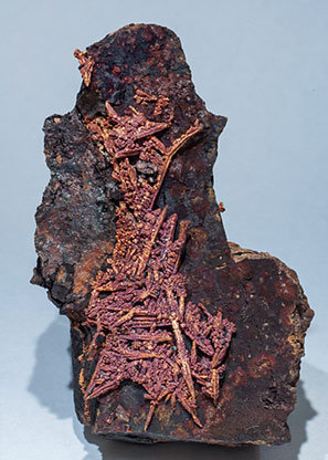 Copper with Cuprite.