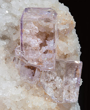 Fluorite with Quartz. 