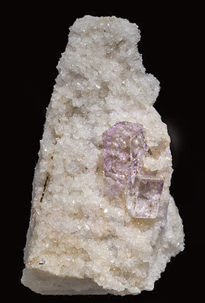 Fluorite with Quartz.