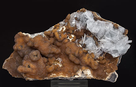 Siderite (variety sphrosiderite) with Baryte.