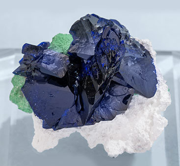 Azurite with Malachite.